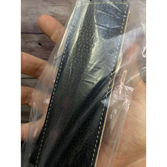 Barrington Black Leather Pebble Duffel Bag Arnold Palmer Invitational Premium - Picture 3 of 12